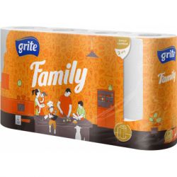 Бумажные полотенца Grite Family 2 слоя 4 рулона (4770023348576)