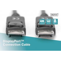   Display Port to Display Port 2.0m UHD 4K Digitus (DB-340100-020-S) -  4