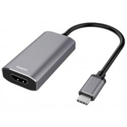  USB-C to HDMI 2.1, 0.21m, space grey 2E (2E-W1409)