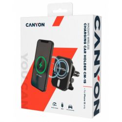   Canyon Magnetic car holder and wireless charger, C-15-01, 15W (CNE-CCA15B01) -  4