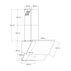 Вытяжка Pyramida ND 835 BL - Картинка 12