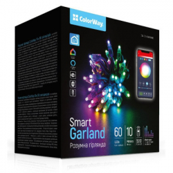 ó������ ColorWay Smart LED RGB WiFi+Bluetooth 10M 60LED IP65 (CW-GS-60L10UMC)