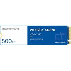   M.2 500Gb, Western Digital Blue SN570, PCI-E 3.0 x4, 3D TLC, 3500/2300 MB/s (WDS500G3B0C)