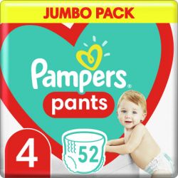 ϳ Pampers  Maxi Pants  4 (9-15 ) 52  (8006540069264) -  1