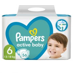 ϳ������ Pampers Active Baby Giant ����� 6 (13-18 ��) 56 �� (8001090950130)