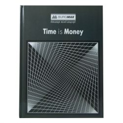 Канцелярская книга Buromax Times Is Money А4 в клетку 96 листов Серая (BM.2400-109)