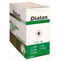 ������ ��������� Dialan UTP 305� cat.5e ��� 4*2*0,51 [�U] ��, Outdoor, Black, BOX (DL305PEUTP-4p)