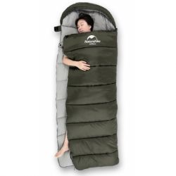 Спальный мешок Naturehike U350 NH20MSD07 Hollow Cotton Left Green (6927595767238-L) - Картинка 4