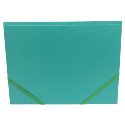 Папка на резинках H-Tone А4, зеленая (FOLD-HT-JJ40941-G) - Картинка 3