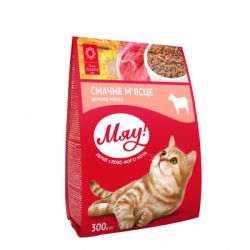 Сухой корм для кошек Мяу! со вкусом мяса 300 г (4820215364560)