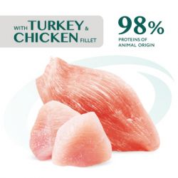 Влажный корм для кошек Optimeal для стерилизованных с индейкой и куриным филе в соусе 85 г (4820083906015) - Картинка 2