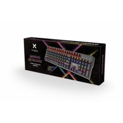 Клавіатура Vinga KBGM160 LED Outemu Blue USB Black (KBGM160 Black) - Картинка 4