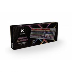 Клавіатура Vinga KBGM160 LED Outemu Blue USB Black (KBGM160 Black) - Картинка 6