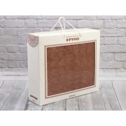 Покрывало Руно двухстороннее VeLour Коричневое 150 х 220 см (360.55_Cappuccino) - Картинка 9