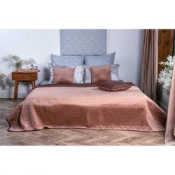 Покрывало Руно двухстороннее VeLour Коричневое 150 х 220 см (360.55_Cappuccino) - Картинка 1