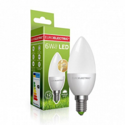 Лампочка EUROELECTRIC LED CL 6W E14 4000K 220V (LED-CL-06144(EE)) - Картинка 2