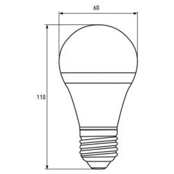 Лампочка EUROELECTRIC LED А60 10W E27 4000K 220V (LED-A60-10274(EE)) - Картинка 3