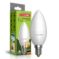  Eurolamp LED CL 6W E14 4000K 220V (LED-CL-06144(P))