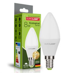  Eurolamp LED CL 8W E14 4000K 220V (LED-CL-08144(P)) -  1