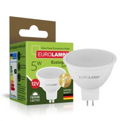  Eurolamp LED SMD MR16 5W GU5.3 3000K 12V (LED-SMD-05533(12)(P)) -  1