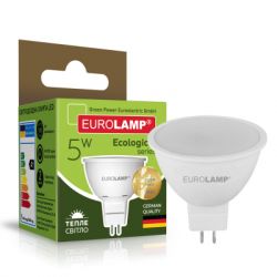  Eurolamp LED SMD MR16 5W GU5.3 3000K 220V (LED-SMD-05533(P)) -  1