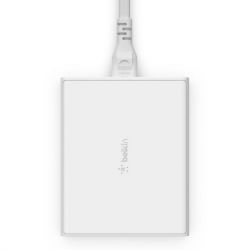   Belkin Home Charger 108W GAN Dual USB-/USB-A (WCH010VFWH) -  3