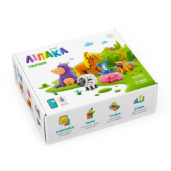 Набір для творчості Lipaka Тварини Меганабір пластиліну самозагуст. (15012-UA01) - Картинка 3