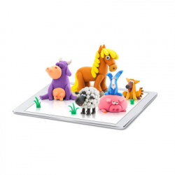 Набір для творчості Lipaka Тварини Меганабір пластиліну самозагуст. (15012-UA01) - Картинка 5