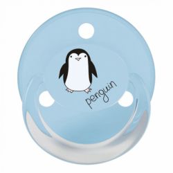 Пустышка Baby-Nova Penguin&Bear Uni 0-24 мес., голубая/серая, 2 шт. (3962098) - Картинка 2