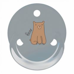 Пустышка Baby-Nova Penguin&Bear Uni 0-24 мес., голубая/серая, 2 шт. (3962098) - Картинка 3