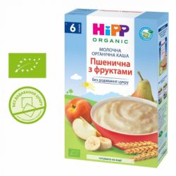 Детская каша HiPP молочная пшеничная с фруктами 250 г (1123253)