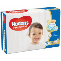 Подгузник Huggies Ultra Comfort 5 (12-22 кг) Jumbo 42 шт (5029053567884) - Картинка 2