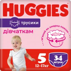 ��������� Huggies Pants 5 Jumbo (12-17 ��) ��� ������� 34 �� (5029053564272)
