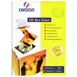 Папір Canson для CD/ DVD, вкладка, 160г, A4, 15ст (872846)