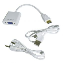 HDMI M to VGA F (      USB) ST-Lab (U-990 white) -  4