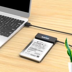  Maiwo USB 3.0 to HDD SATA 2,5"/3,5"/5,25"/SSD, PA 2V/2A black (K10435A) -  4