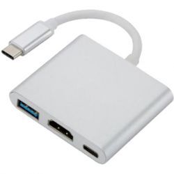  Dynamode Dynamode USB3.1 Type-C to 1HDMI, 1USB 3.0, 1USB Type-C Fe (Multiport USB 3.1 Type-C to HDMI) -  1