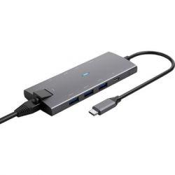  Dynamode USB Type-C to HDMI 4K + Mini DP + 3USB3.0 + Gigabit RJ45+ U (Dock-9-in-1-TypeC-HDMI-Mini-DP-USB3.0-RJ45) -  2