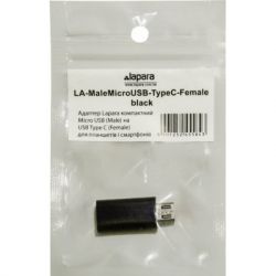  Lapara Micro USB Male to USB 3.1 Type-C Female black (LA-MaleMicroUSB-TypeC-Female black) -  3