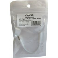  Lapara USB Type-C Male - Audio AUX mini jack 3,5mm Female (LA-Type-C-Audio-3.5mm white) -  6