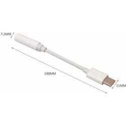 ���������� Lapara USB Type-C Male - Audio AUX mini jack 3,5 mm Female (LA-Type-C-Audio-3.5mm white) - �������� 7