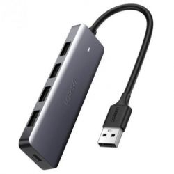 ������������ Ugreen 4-port 0.15m USB 3.0 Active Metal Plated Shell Ultra Slim CM (50985)