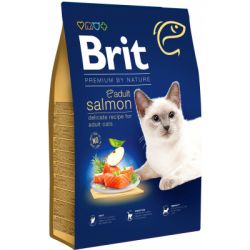     Brit Premium by Nature Cat Adult Salmon 8  (8595602553211) -  1
