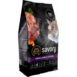     Savory Adult Cat Steril Fresh Lamb and Chicken 400  (4820232630105)
