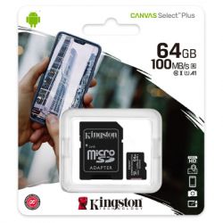  '  ' 64 GB microSDXC Kingston UHS-I Canvas Select Plus Class 10 1 (R-100MB/s) (SDCS2/64GB) -  3