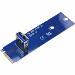  Dynamode NGFF M.2 Male to USB 3.0 Female  PCI-E 1X (RX-riser-M.2-USB3.0-PCI-E)