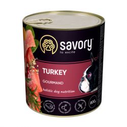Консерви для собак Savory Dog Gourmand індичка 800 г (4820232630525)