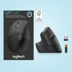  Logitech Lift Left Vertical Ergonomic Wireless/Bluetooth Graphite (910-006474) -  4