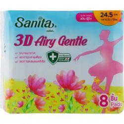 ó㳺  Sanita 3D Airy Gentle Slim Wing 24.5  8 . (8850461090704)