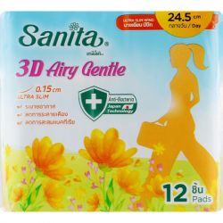   Sanita 3D Airy Gentle Ultra Slim Wing 24.5  12 . (8850461090803)